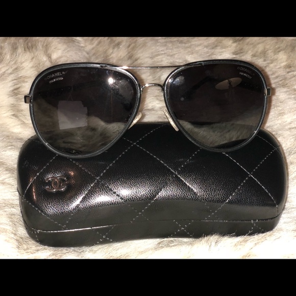 CHANEL Accessories - Chanel Polarized Pilot Sunglasses ch4219q59 gr pol